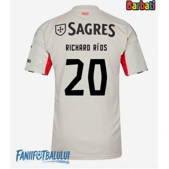 Benfica Richard Rios #20 Tricou Fotbal Replică 2025-26 Barbati Deplasare